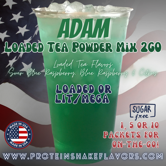Adam Loaded Tea Energy Drink Powder Caffeine Sugar Free Energy Water Packets Without Aspartame