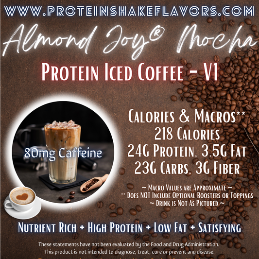 Protein Iced Coffee Recipe: Almond Joy® Mocha ☕