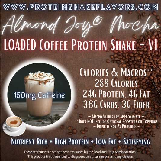 Loaded Coffee Protein Shake Recipe: Almond Joy® Mocha ☕