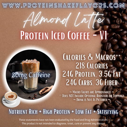 Protein Iced Coffee Recipe: Almond Latte ☕