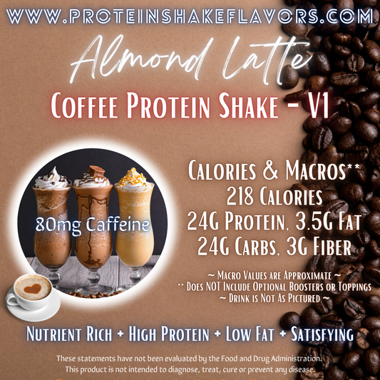 Coffee Protein Shake Recipe: Almond Latte ☕
