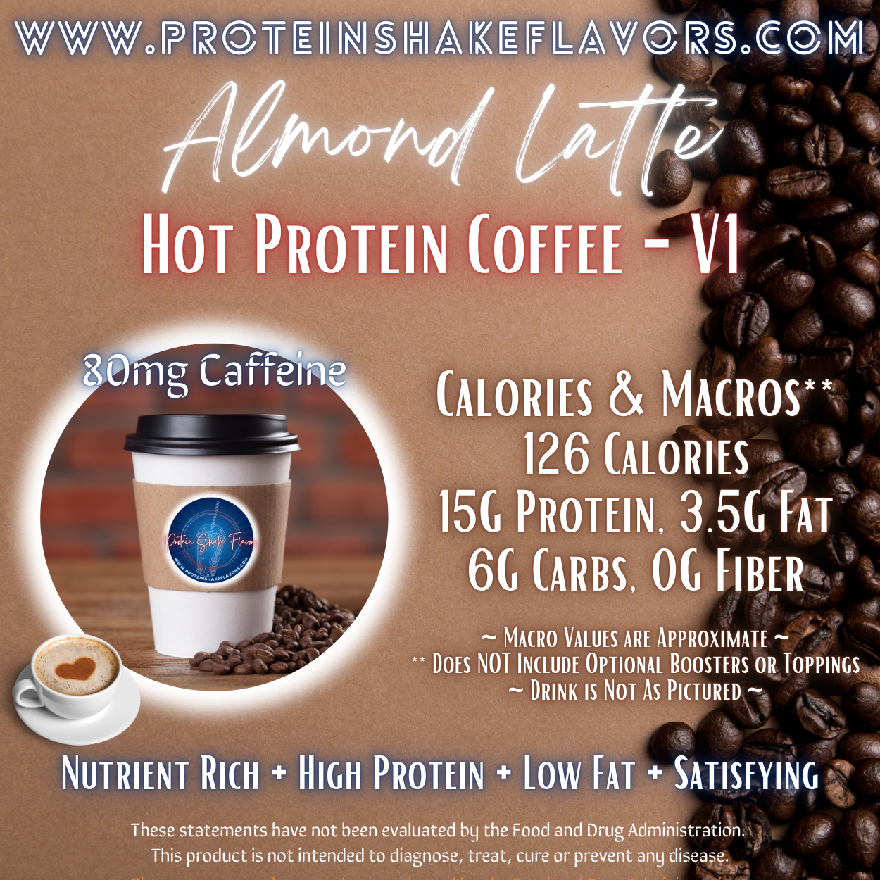 Hot Protein Coffee Recipe: Almond Latte ☕