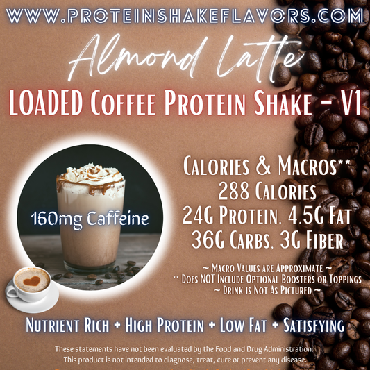 Loaded Coffee Protein Shake Recipe: Almond Latte ☕