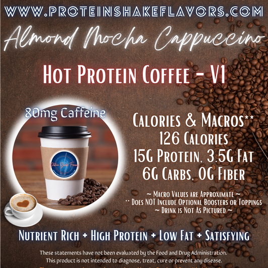 Hot Protein Coffee Recipe: Almond Mocha Cappuccino ☕