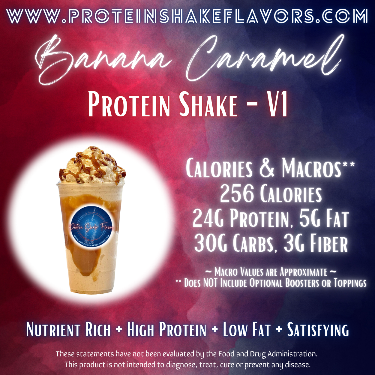 Banana Caramel Recipe for High Protein Shake for Meal Replacement, Supplement or Weight Loss