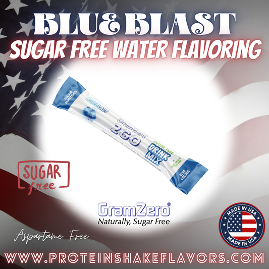 Blue Blast Healthy Water Flavoring Packets With No Artificial Sweetener for the Best Water Enhancers