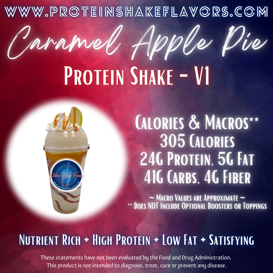 Protein Powder Shake Recipe: Caramel Apple Pie 🥛 Meal Replacement Drink