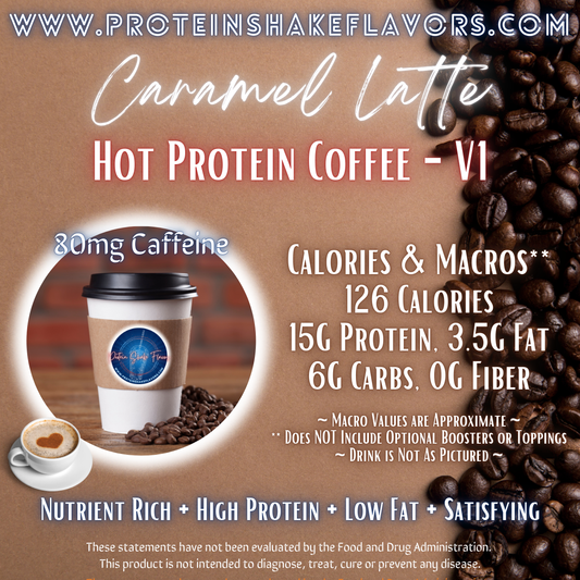 Hot Protein Coffee Recipe: Caramel Latte ☕