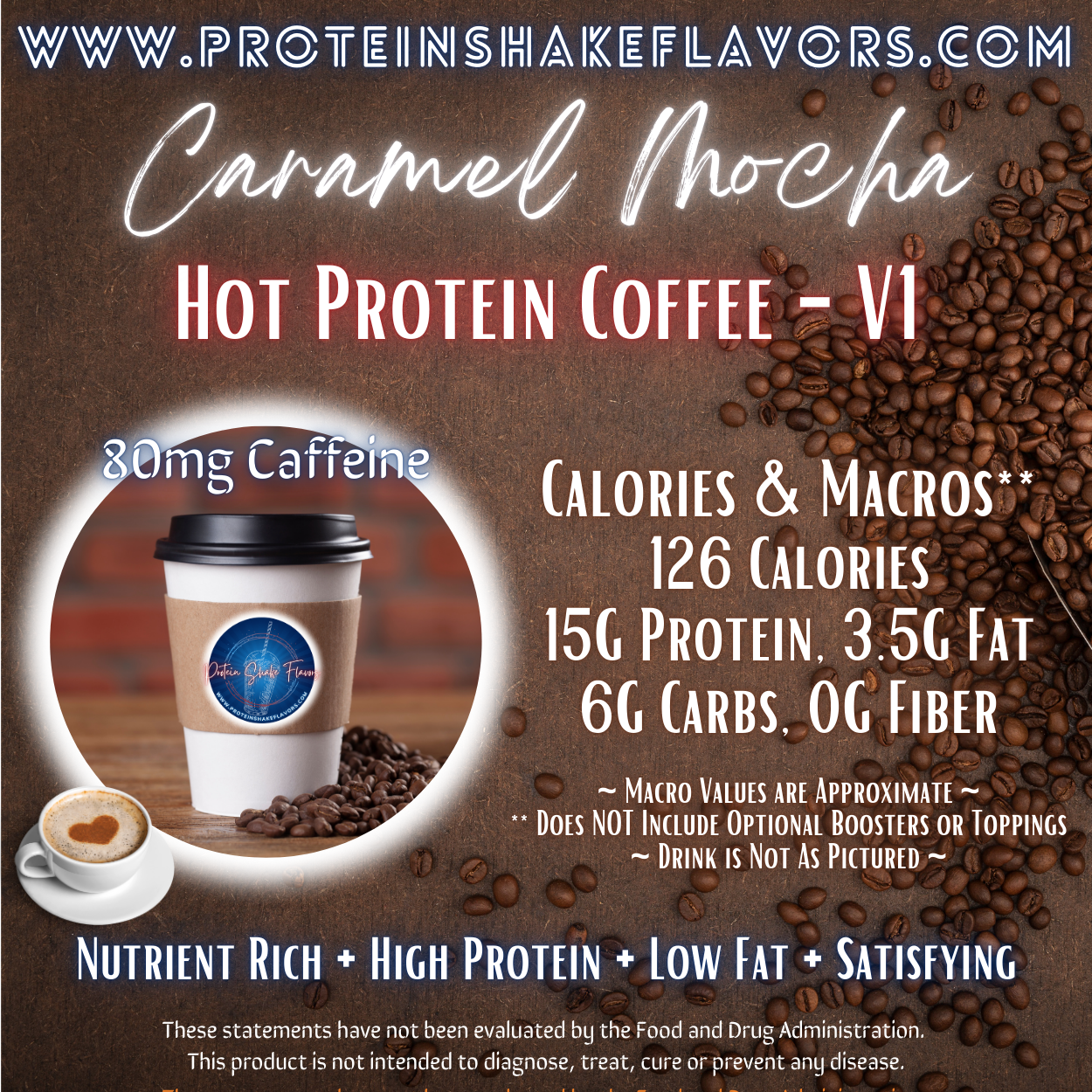 Hot Protein Coffee Recipe: Caramel Mocha ☕