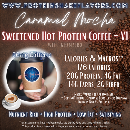 Sweetened Hot Protein Coffee Recipe: Caramel Mocha ☕