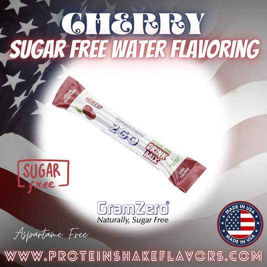 Cherry Healthy Water Flavoring Packets With No Artificial Sweetener for the Best Water Enhancers