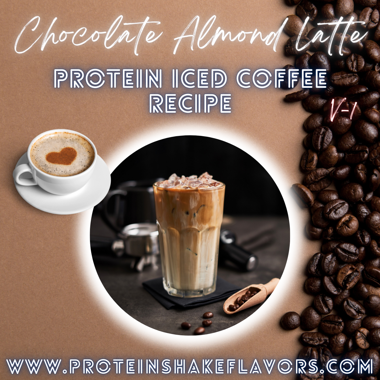 Protein Iced Coffee Recipe: Chocolate Almond Latte ☕