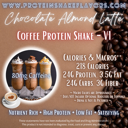 Coffee Protein Shake Recipe: Chocolate Almond Latte ☕
