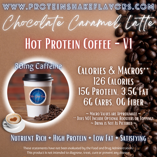 Hot Protein Coffee Recipe: Chocolate Caramel Latte ☕