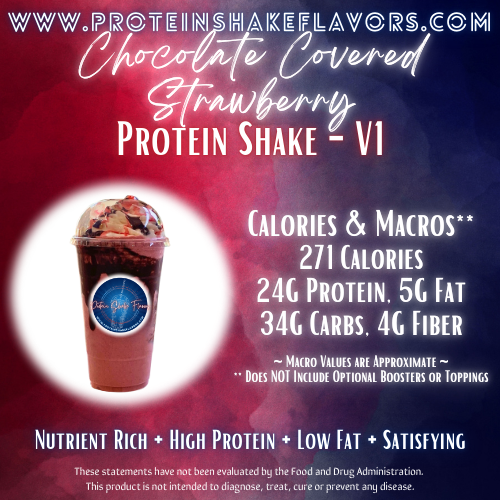 Protein Powder Shake Recipe: Chocolate Covered Strawberry V1 🥛 Meal Replacement Drink
