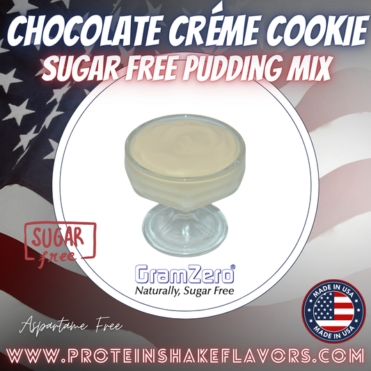 The Best Flavored Protein Shakes Use This Chocolate Creme Cookie Stevia Pudding Mix for Making Protein Shakes Taste Better and Creamier