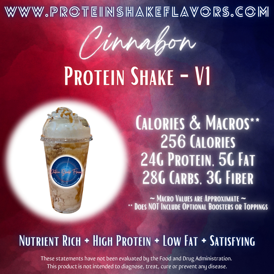 Cinnabon Recipe for High Protein Shake for Meal Replacement, Supplement or Weight Loss