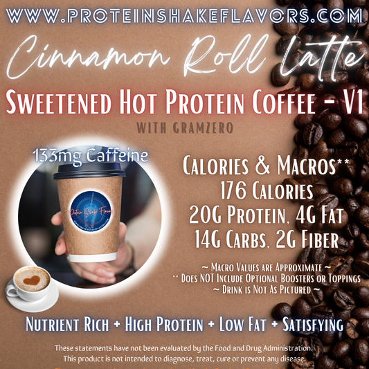 Sweetened Hot Protein Coffee Recipe: Cinnamon Roll Latte ☕
