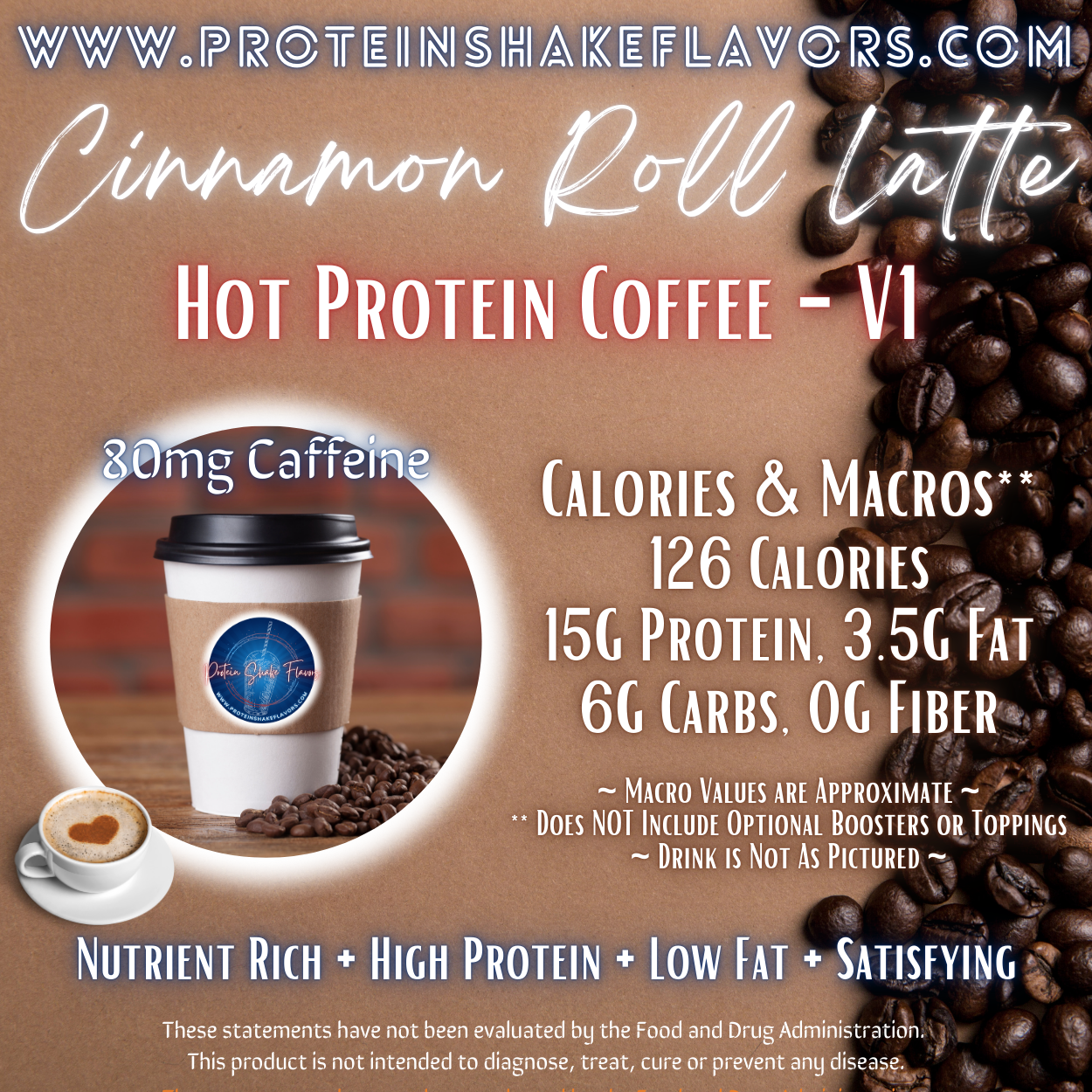 Hot Protein Coffee Recipe: Cinnamon Roll Latte ☕