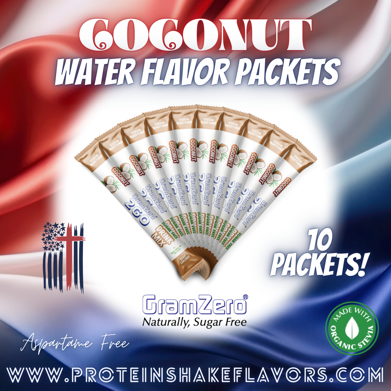 Coconut Powdered Water Flavoring Without Artificial Sweeteners for Healthy Water Enhancers