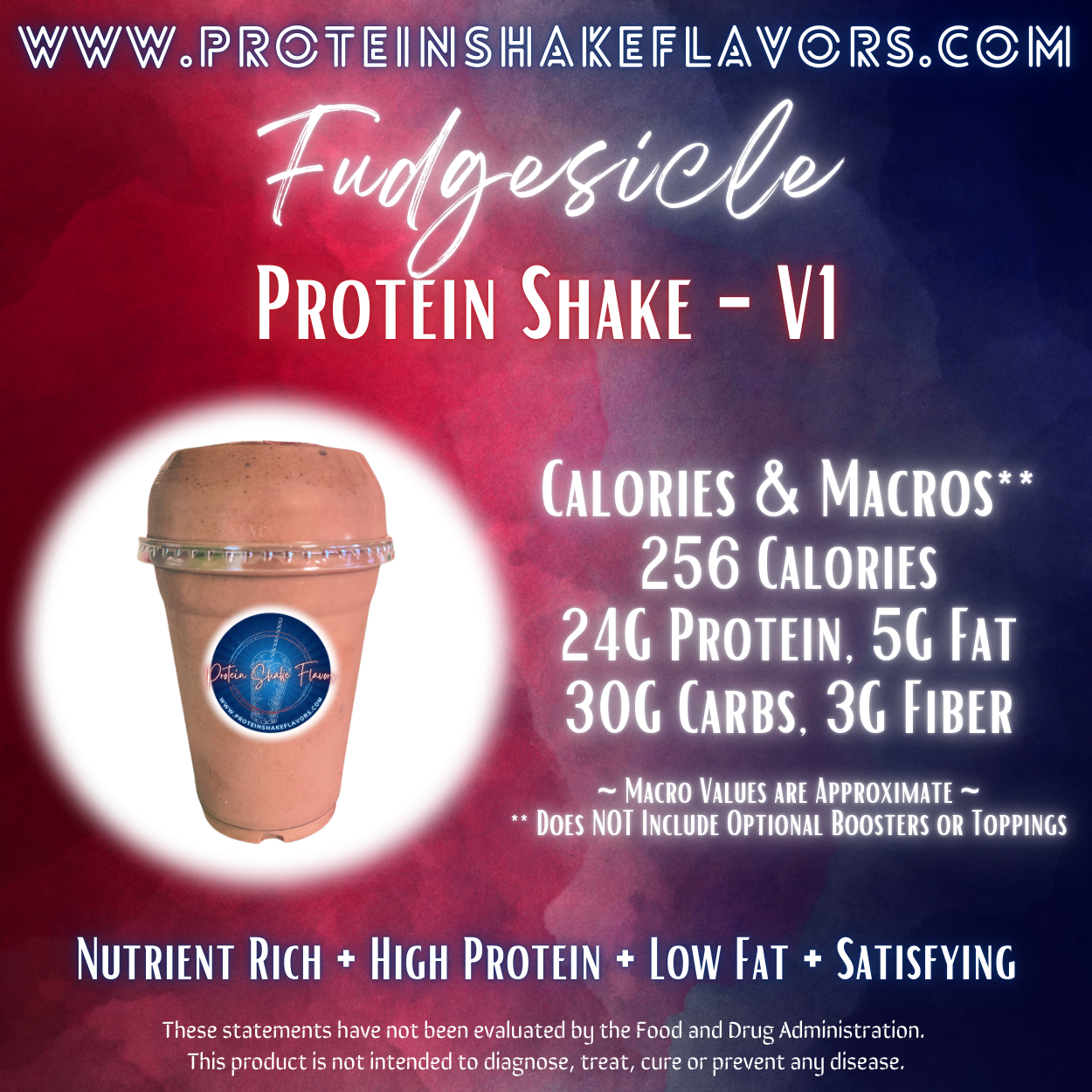 Fudgesicle Recipe for High Protein Shake for Meal Replacement, Supplement or Weight Loss