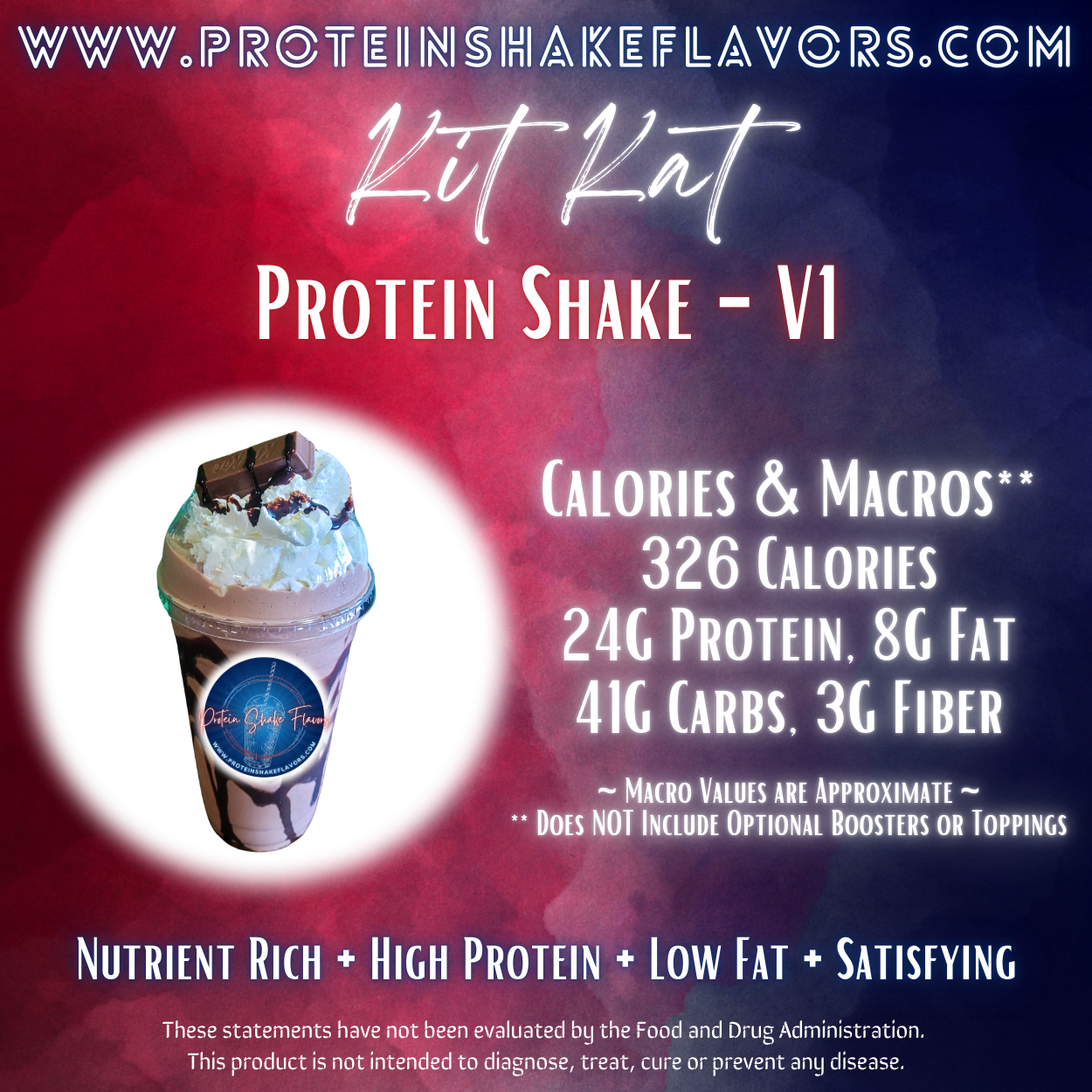 Kit Kat Recipe for High Protein Shake for Meal Replacement, Supplement or Weight Loss