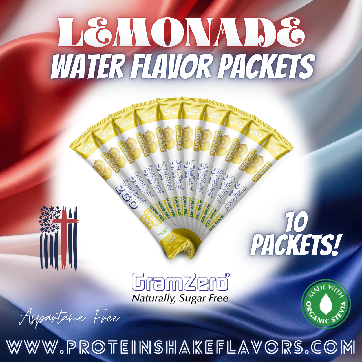 Lemonade Powdered Water Flavoring Without Artificial Sweeteners for Healthy Water Enhancers