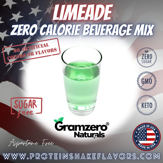 Limeade All Natural Drink Mix Sugar Free Keto Friendly Beverage Non-GMO No Artificial Colors or Flavors Aspartame Free Loaded Tea Flavoring Powder