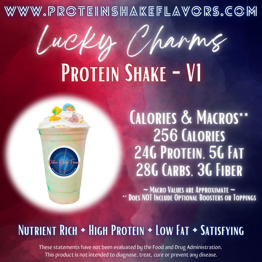 Lucky Charms Recipe for High Protein Shake for Meal Replacement, Supplement or Weight Loss