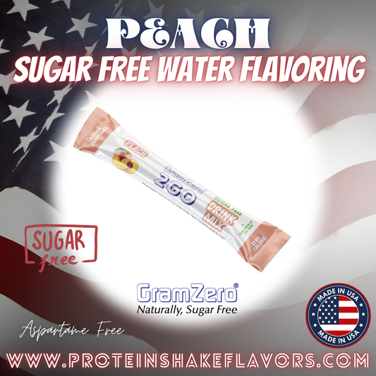 Peach Healthy Water Flavoring Packets With No Artificial Sweetener for the Best Water Enhancers