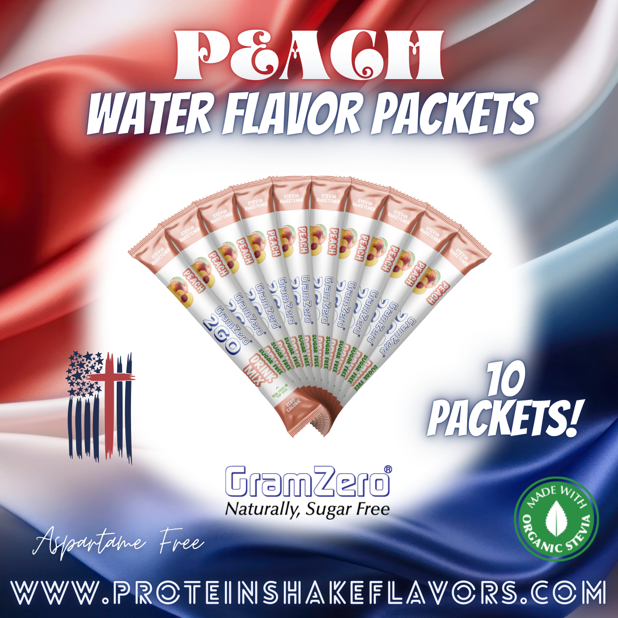 Peach Powdered Water Flavoring Without Artificial Sweeteners for Healthy Water Enhancers