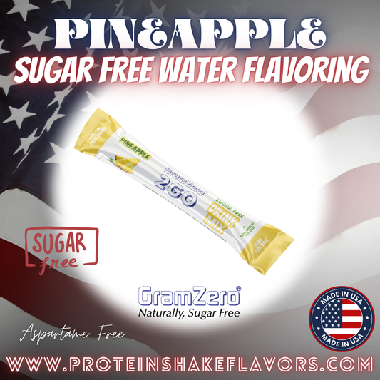 Pineapple Healthy Water Flavoring Packets With No Artificial Sweetener for the Best Water Enhancers