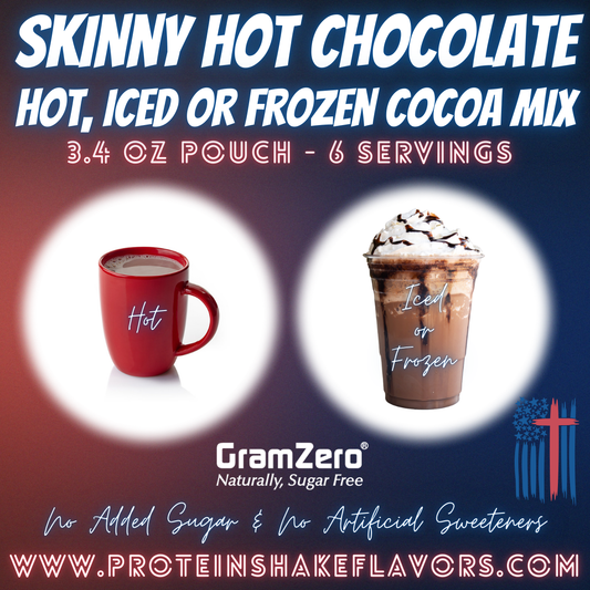 Protein Hot Cocoa Powder Mix Keto Friendly Hot Chocolate Mix in Packets Hot Iced or Frozen Hot Chocolate