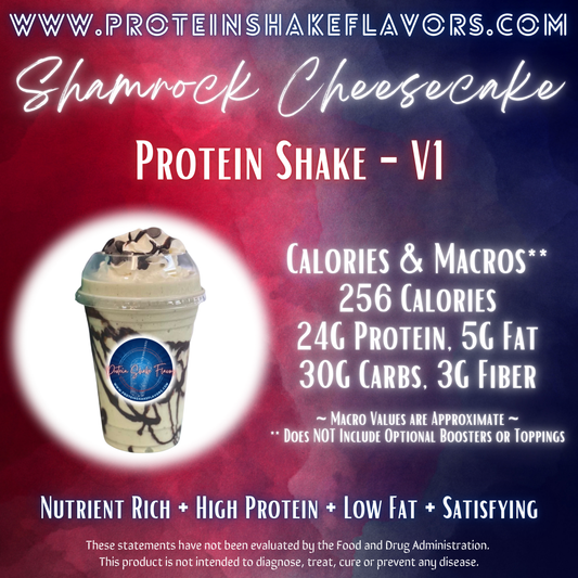Protein Powder Shake Recipe: Shamrock Cheesecake 🥛 Meal Replacement Drink