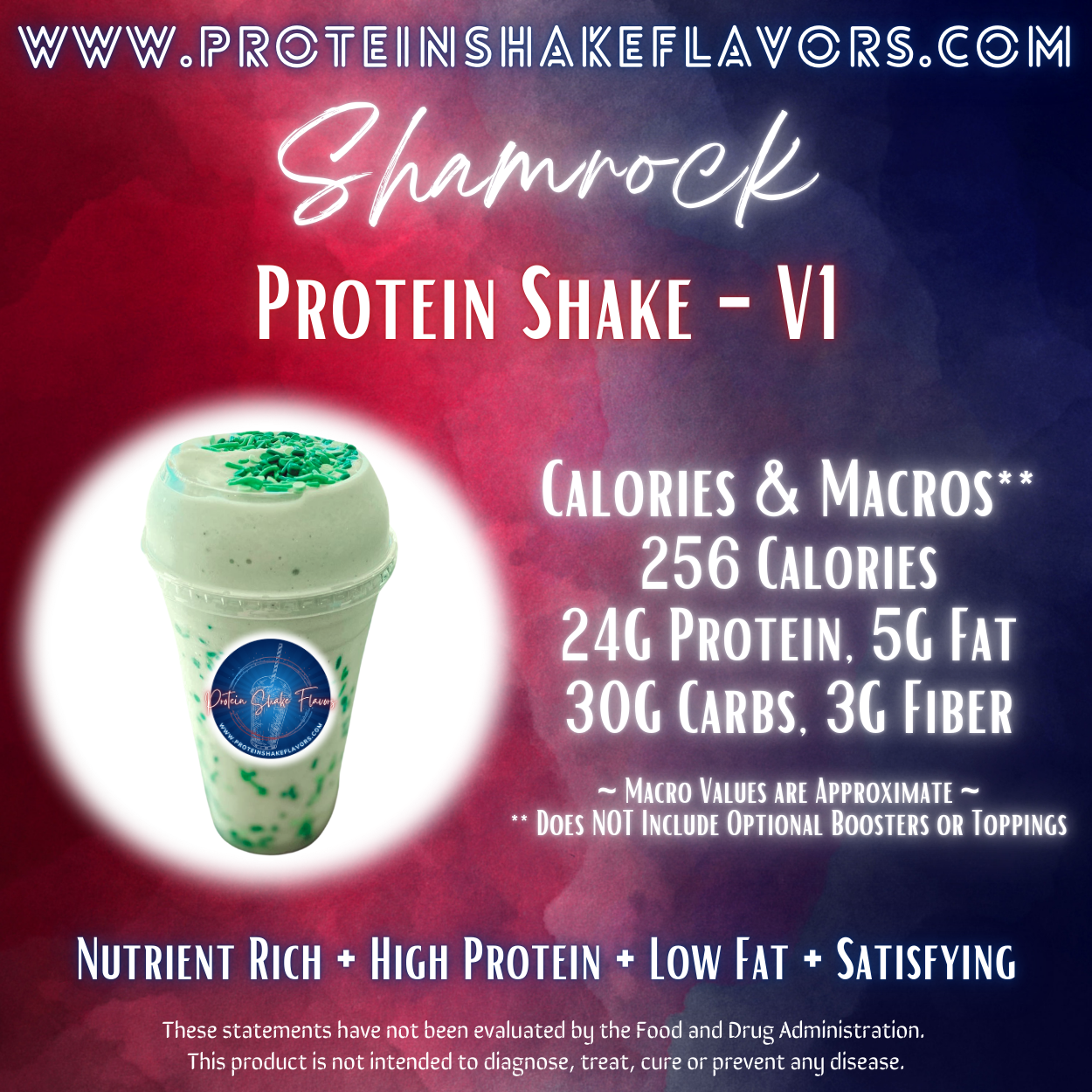 Shamrock Recipe for High Protein Shake for Meal Replacement, Supplement or Weight Loss