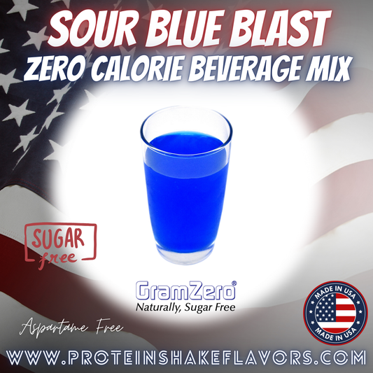 Sour Blue Blast Best Sugar Free Drink Mixes Without Artificial Sweeteners For Zero 0 Calorie Beverages