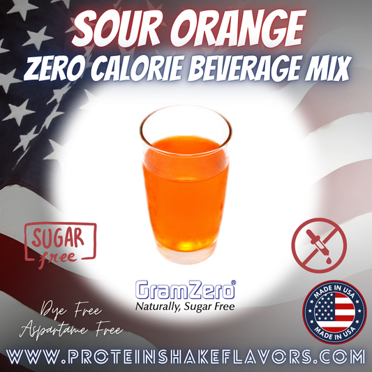 Sour Orange Best Dye-Free Sugar Free Drink Mixes Without Artificial Sweeteners For Zero 0 Calorie Beverages