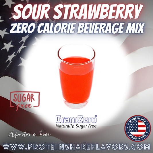 Sour Strawberry Best Sugar Free Drink Mixes Without Artificial Sweeteners For Zero 0 Calorie Beverages