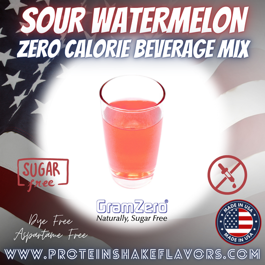 Sour Watermelon Best Sugar Free Drink Mixes Without Artificial Sweeteners For Zero 0 Calorie Beverages Dye-Free