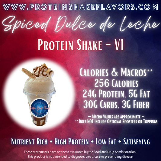 Spiced Dulce de LecheRecipe for High Protein Shake for Meal Replacement, Supplement or Weight Loss