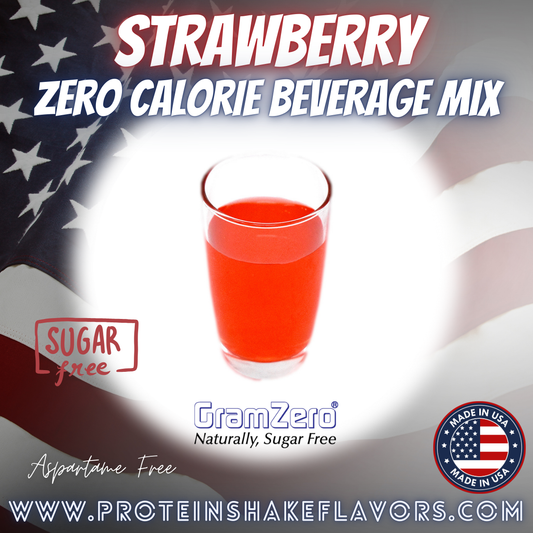 Strawberry Best Sugar Free Drink Mixes Without Artificial Sweeteners For Zero 0 Calorie Beverages