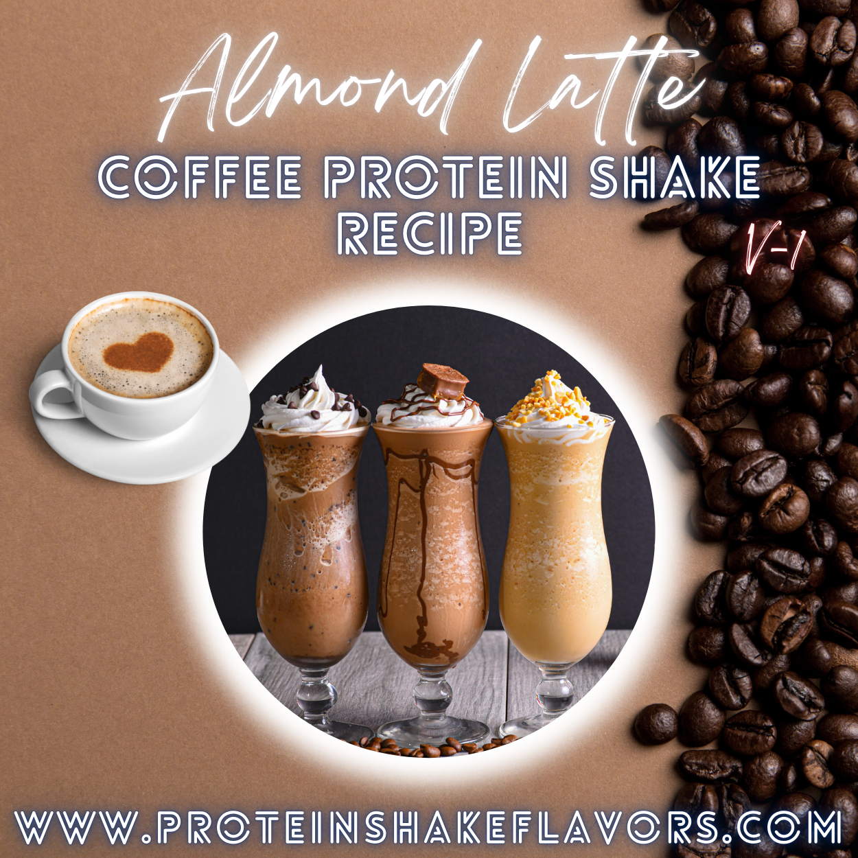 Coffee Protein Shake Recipe: Almond Latte ☕