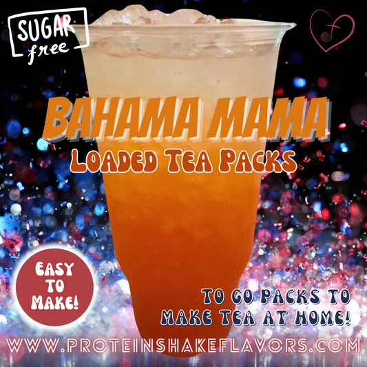 Bahama Mama Green Tea Energy Drink Mix Packets to Make Loaded Teas at Home Sugar Free Best Energy Packets For Water No Aspartame