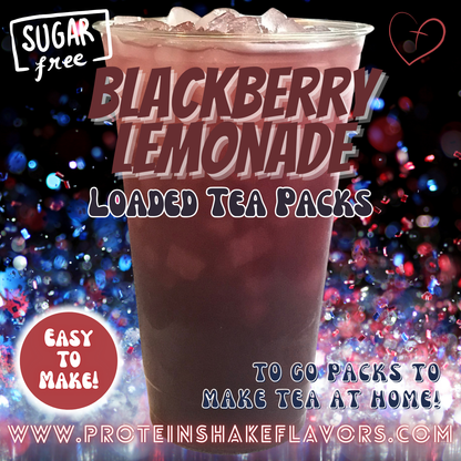 Blackberry Lemonade Green Tea Energy Drink Mix Packets to Make Loaded Teas at Home Sugar Free Best Energy Packets For Water No Aspartame