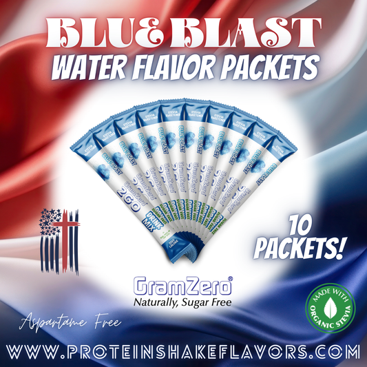 Blue Blast Powdered Water Flavoring Without Artificial Sweeteners for Healthy Water Enhancers