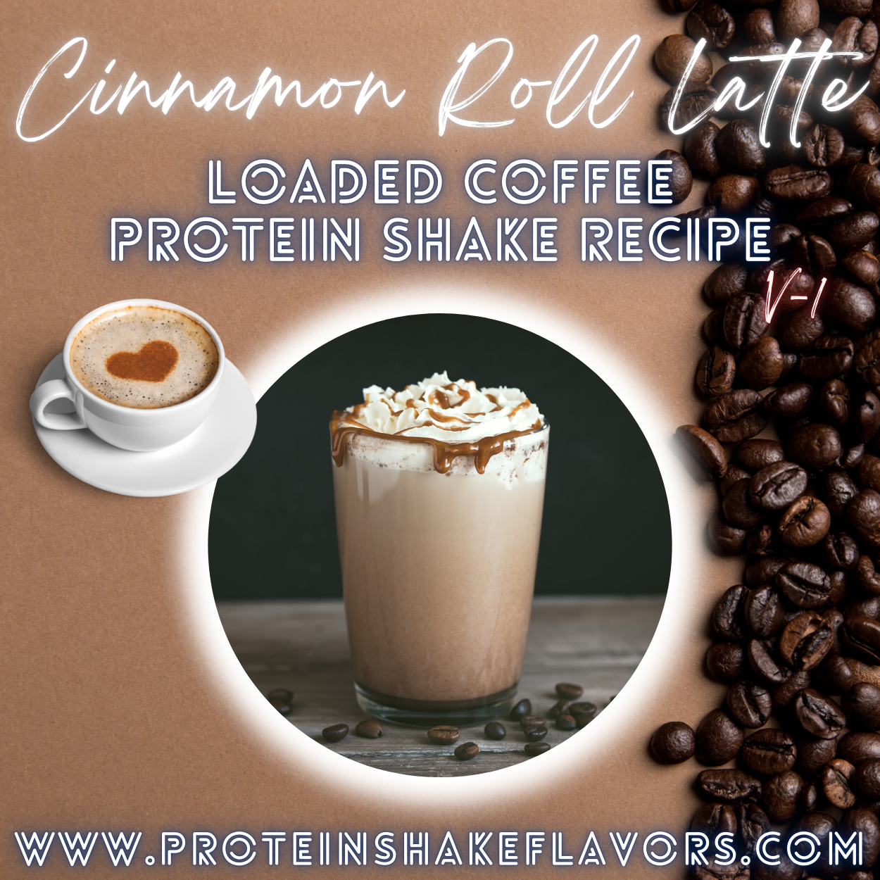 Loaded Coffee Protein Shake Recipe: Cinnamon Roll Latte ☕