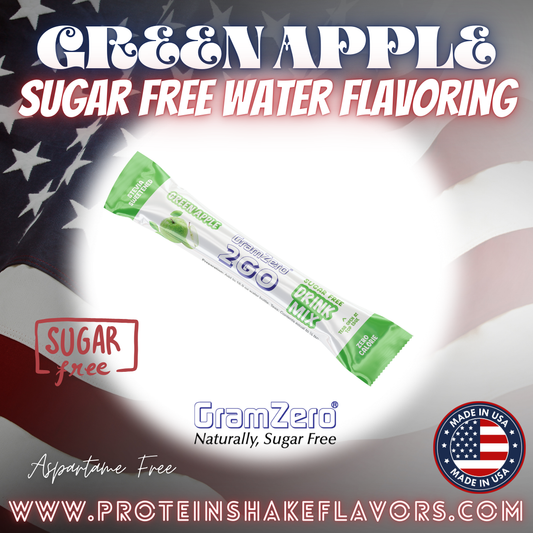 Green Apple Healthy Water Flavoring Packets With No Artificial Sweetener for the Best Water Enhancers