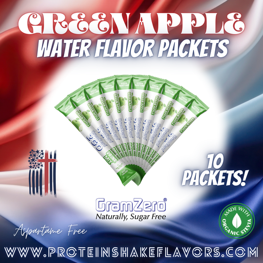 Green Apple Powdered Water Flavoring Without Artificial Sweeteners for Healthy Water Enhancers