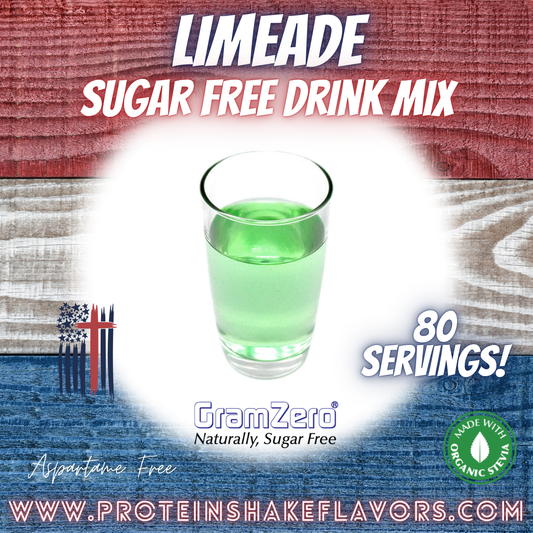 Limeade Best Sugar Free Beverage Mix for Non Calorie 0 kcal Drinks Zero Calorie Beverage Aspartame Free