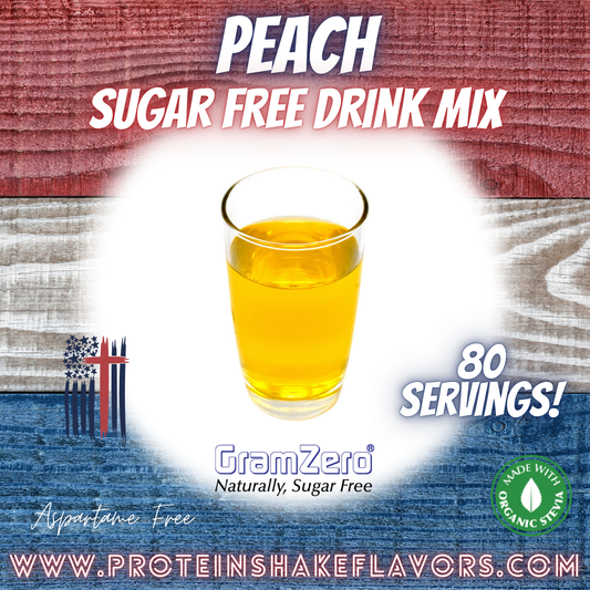 Peach Best Sugar Free Beverage Mix for Non Calorie 0 kcal Drinks Zero Calorie Beverage Aspartame Free